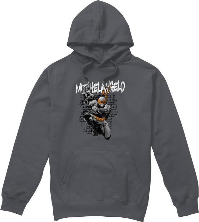 Immagine prodotto Teenage Mutant NT Felpa con Cappuccio Michelangelo Uomo (M)