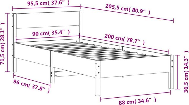 Actual product image VidaXL Ireland (180 x 200 cm)