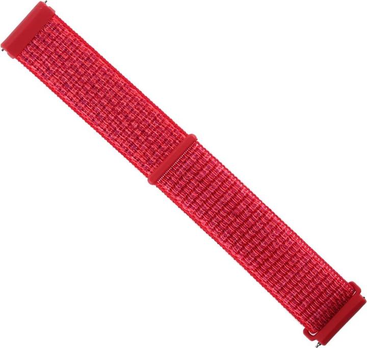 Produktbild Cover-Discount Fitbit Versa - Nylon Armband mit Klettverschluss rot (Nylon)
