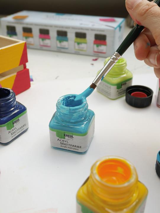 Actual product image Kreul Acrylic Matte Paint Set (Colored, 20 ml)