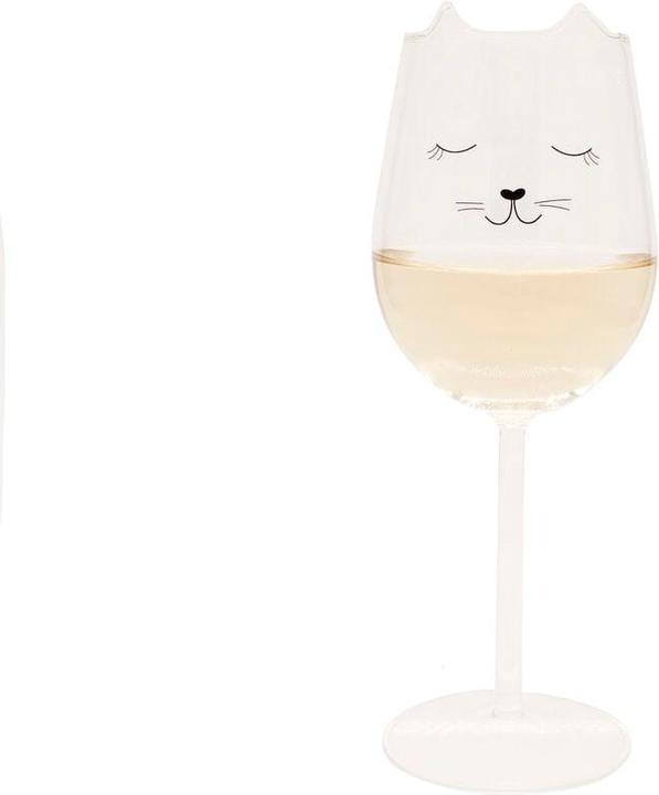 Winkee Cat Wine Glass - Wine glass (Rotweingläser)