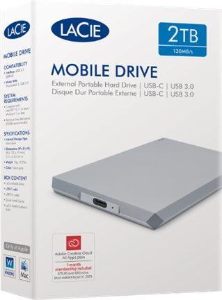 Actual product image LaCie Mobile Drive - Space Grey (2 TB)