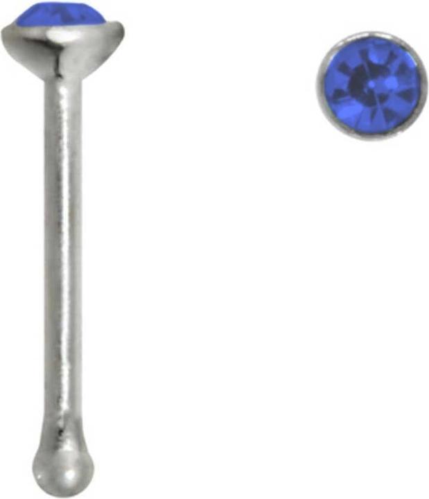 Bijouteria Nasenpiercing (Edelstahl, Kristall)