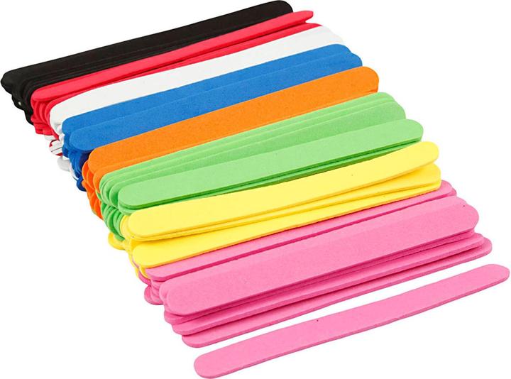 Creativ Company Set di gommapiuma bastoncini di ghiacciolo 120 pezzi, multicolore