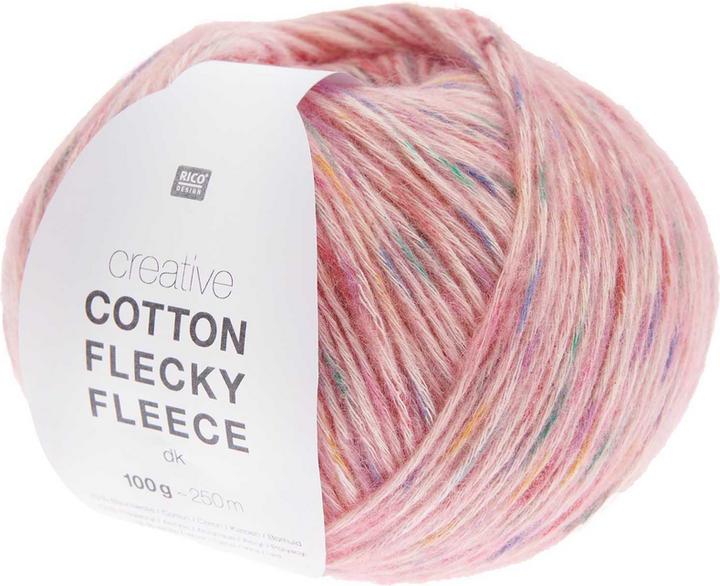 Image du produit Rico Creative Cotton Flecky Fleece, candy, 100g, 250 m, 75% CO, 13% PC, 12% WO (250 m)