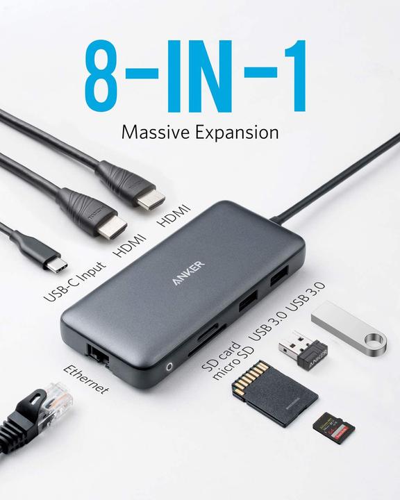 Productafbeelding Anker PowerExpand (USB-C, 8 Havens)