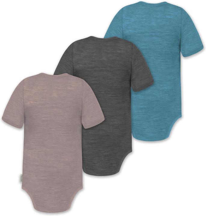 Immagine prodotto Normani Set di 3 body baby merino a maniche corte "Tihoi" - 9319 (92)