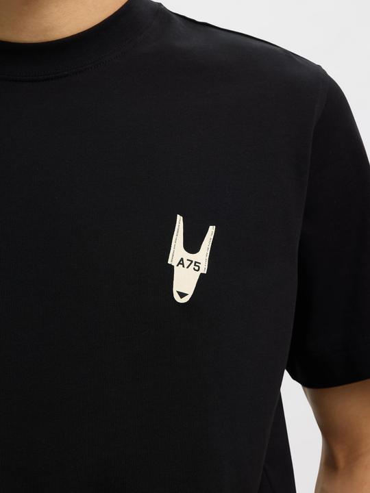 Actual product image Selected Homme Regular Fit Print T-Shirt mit Rundhalsausschnitt (XL)
