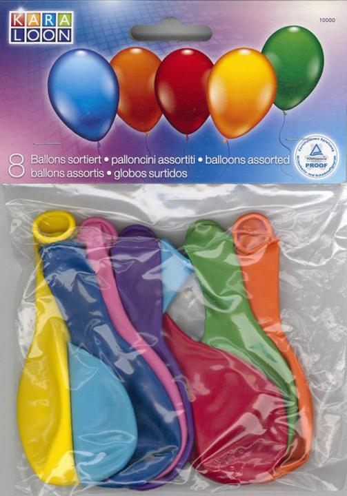 Actual product image Karaloon 8 balloons colorful (1 x)