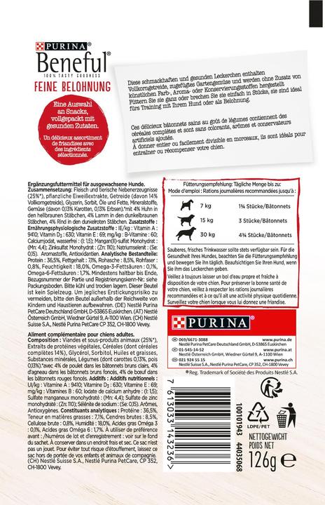 Produktbild Beneful Feine Belohnung (Adult, 8 Stk., 126 g)
