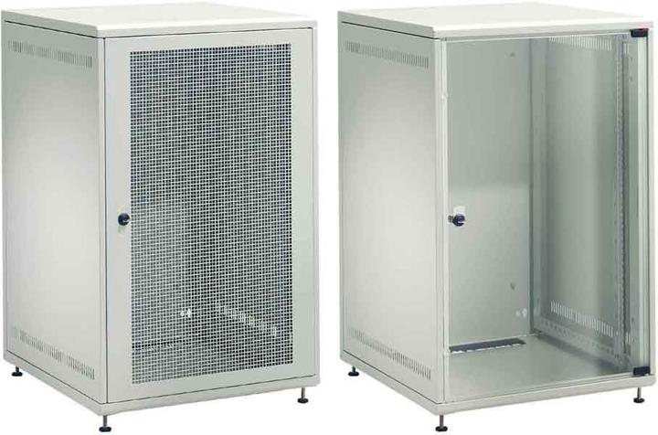 Actual product image Schäfer Shop 48.30cm (19") NT Mini Rack, 18 U, WxHxD: 570 x 875 x 600 mm, with toughened safety glass front (10.86 RU, 19 inch rack)
