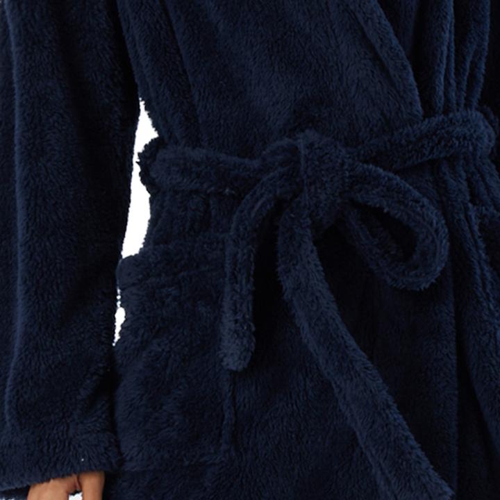 Produktbild Schiesser Teddy Fleece Morgenmantel / Bademantel (S)