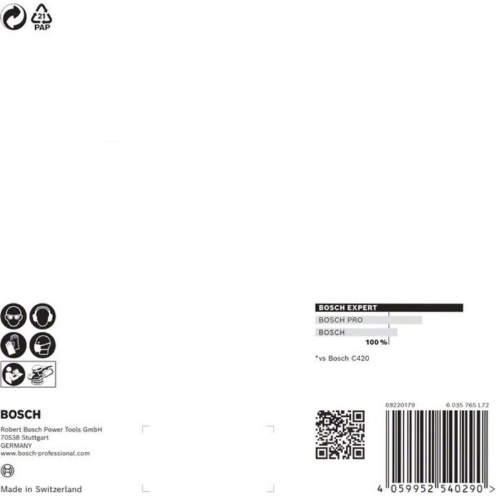 Produktbild Bosch Professional Zubehör EXPERT M480 Schleifnetz für Exzenterschleifer, 150 mm, G 120, 5 Stück (120)