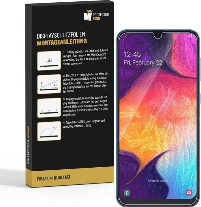 Actual product image Protectorking 4x Displayschutzfolie matt Anti-Reflex entspiegelt (4 Piece, Samsung Galaxy A51)