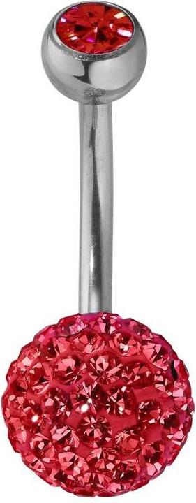 Bijouteria Bauchpiercing (Edelstahl, Kristall)