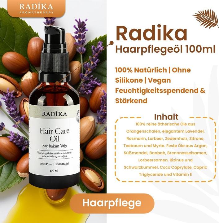 Image du produit Radika Sérum capillaire, vitamine AEF, 100% pure, BIO, naturelle, 100 ml (100 ml)