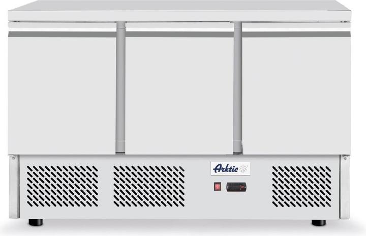 Produktbild Hendi Pizzatisch dreitürig mit kühlvitrine 380+40 l 230V (254 l)
