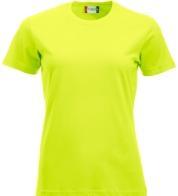 Clique Damen T-Shirt Classic-T 029361, Baumwolle, warnschutz grün, Grösse L (L)