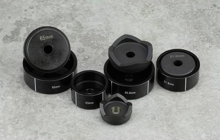 Actual product image Toolcraft TO-9610284 Stanzeinsätze Stanzformen: Ø22-34,3mm (Rundes Loch), Quadr