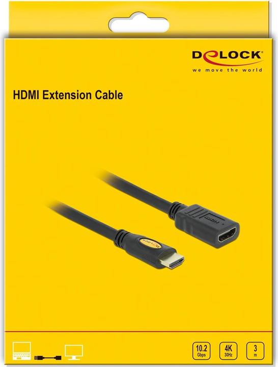 Image du produit Delock HDMI (Typ A) — HDMI (Typ A) (3 m, HDMI)