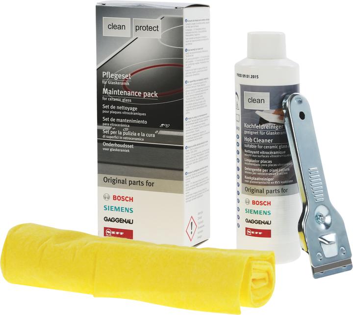 Actual product image Siemens Care set for glass ceramic hobs