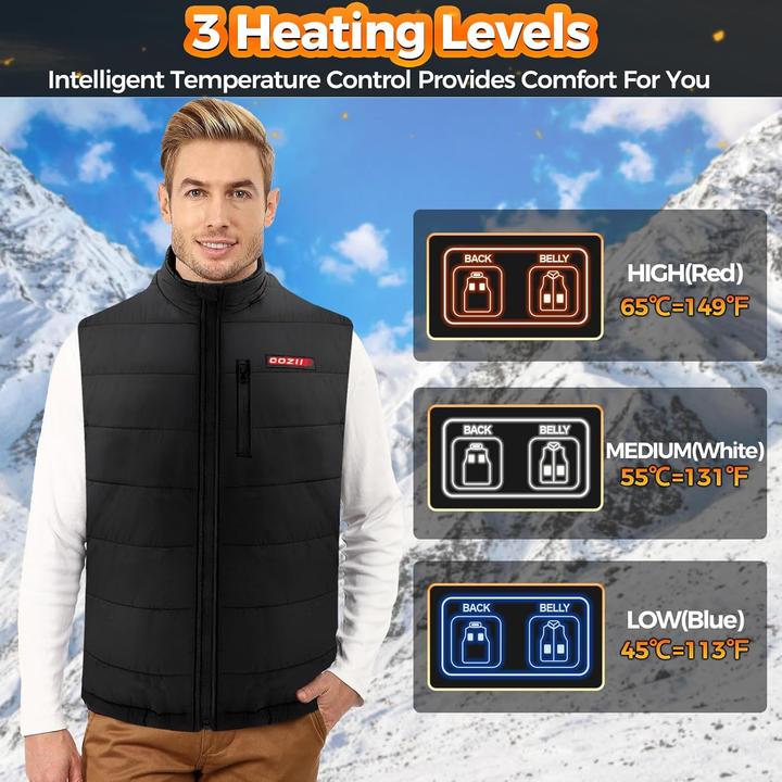 Actual product image Verquin Beheizbare Weste mit 3 Temperaturstufen (L)