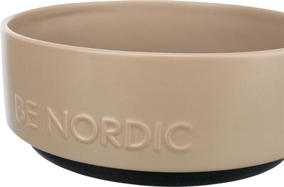 Produktbild Trixie Be Nordic Voerbak Hond Keramiek/ Rubber Taupe (1.20 l)