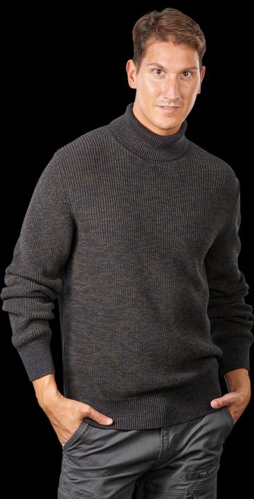 Produktbild Marc O'Polo Turtle Neck Pullover With Racking Dark Navy (L)