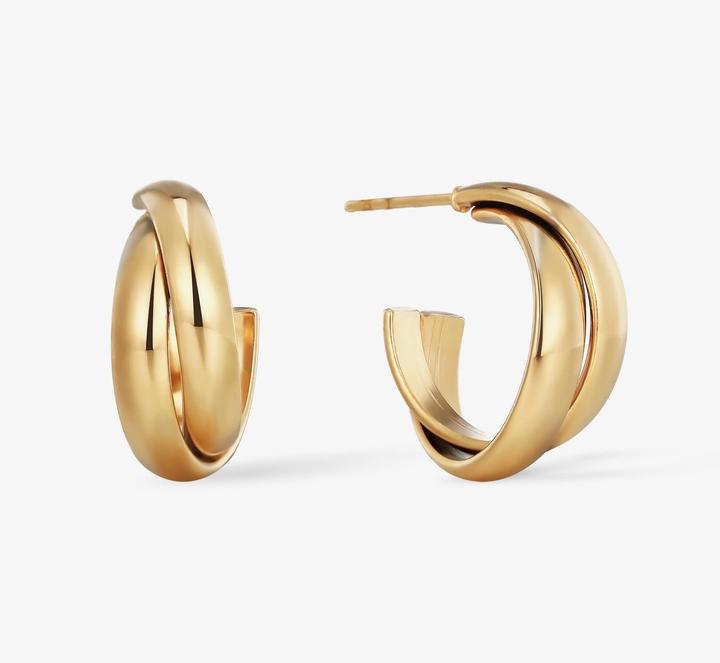 Sensora Jewelry Layered Hoops Ohrringe (Edelstahl)