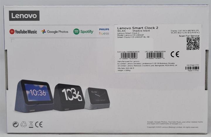 Actual product image Lenovo Smart Clock 3