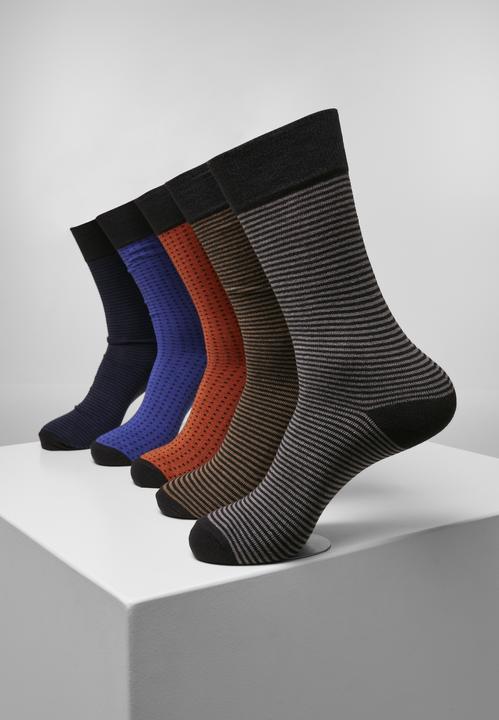 Immagine prodotto Urban Classics Calzini a strisce e punti 5-Pack (Confezione da 5 pezzi, 35 - 38)