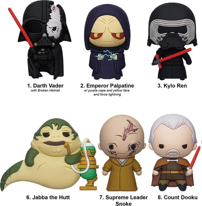Produktbild Monogram Int. Star Wars PVC-Taschenanhänger Year of the Dark Side Series 1 Display (24)