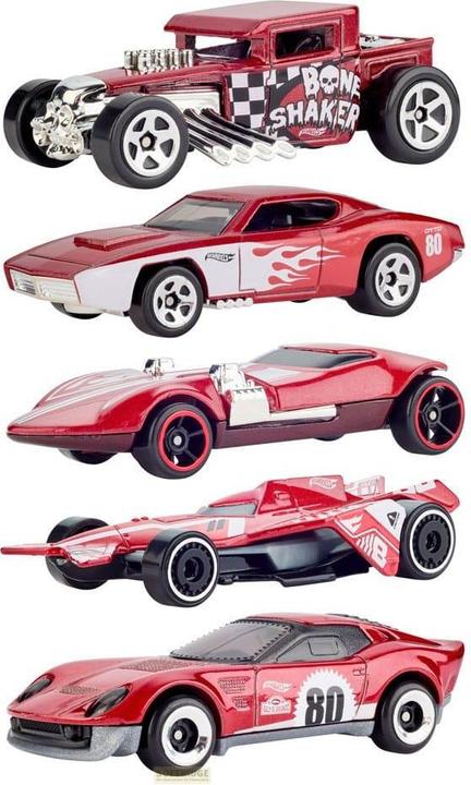 Image du produit Hot Wheels Mattel 80th Anniversary 5-Pack