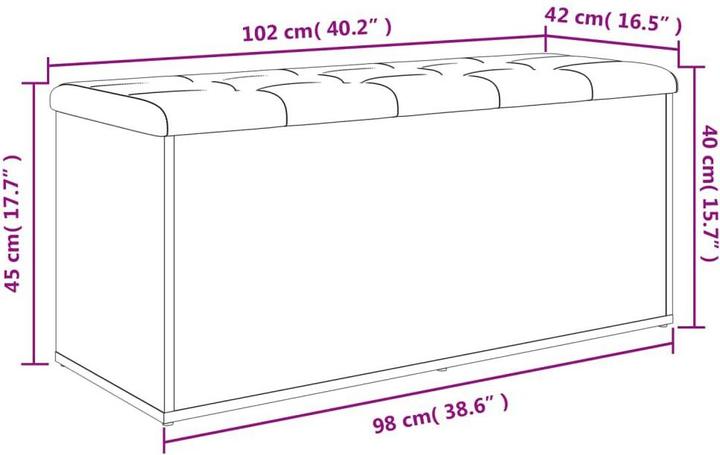 Produktbild VidaXL Sitzbank (102 cm)