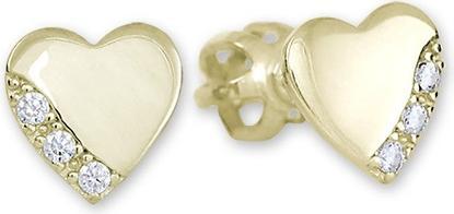 Image du produit Brilio Boucles d'oreilles en or Coeurs avec cristaux 239 001 01071
