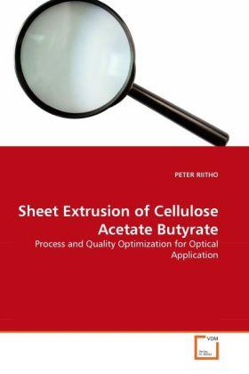 Actual product image Sheet Extrusion of Cellulose Acetate Butyrate (Peter Riitho, 2010)