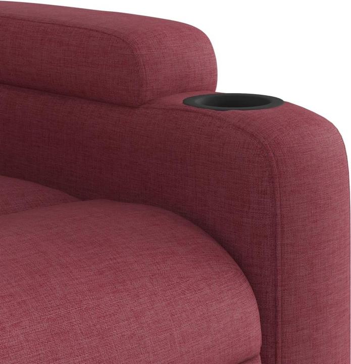 Immagine prodotto VidaXL Poltrona massaggiante in tessuto rosso vino,Colore: Rosso vino,Materiale: Tessuto