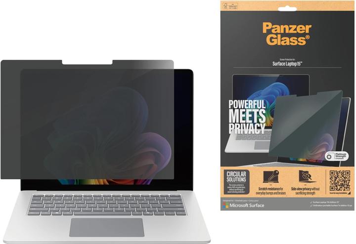 Actual product image PanzerGlass Ultra Wide Fit Privacy Surface Laptop 7th Edition 15 (15", 3 : 2)