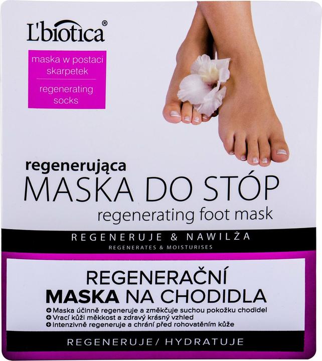 Image du produit L´Biotica Masque régénérant pour les pieds (Masque de pied, 32 ml)