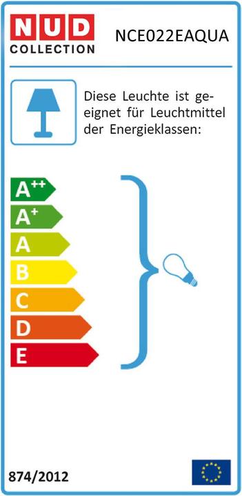 Energie-Label NUD Collection Tube Aqua (E27)