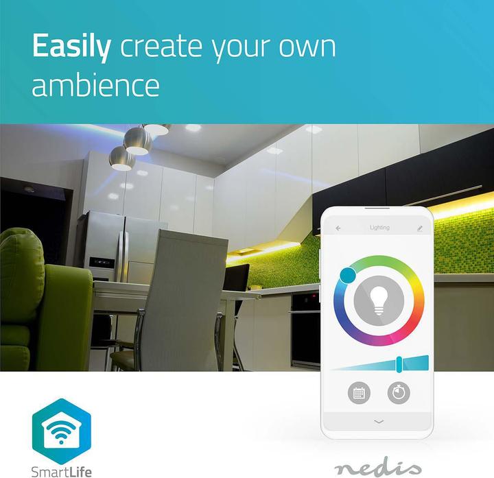 Produktbild Nedis Smartlife Full Color (Warmweiss, Rot, Kaltweiss, Grün, 500 cm, Indoor)