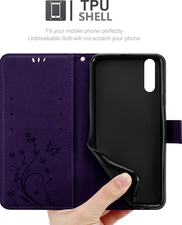 Produktbild Cadorabo Flower Book Cover (Huawei P20)