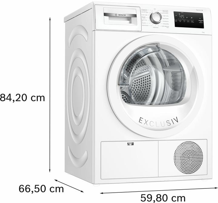 Image du produit Bosch Hausgeräte WTH85V93 (8 kg, Droite, Prise UE)