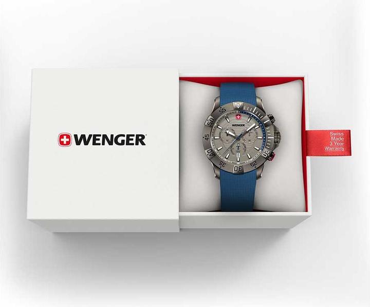 Actual product image Wenger Sea Force Chrono 01.0643.126 (Swiss made, Rotating bezel left, Chronograph)