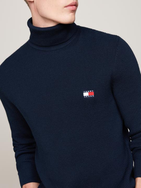 Immagine prodotto Tommy Hilfiger Tommy Jeans Slim Fit Coltrui met wol - Donkerblauw - Maat L (L)