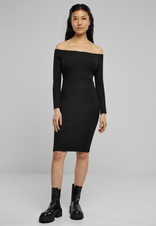 Image du produit Urban Classics Ladies Off Shoulder Longsleeve Rib Dress - 126821 (L)