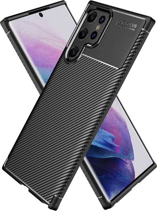 Actual product image Screenguard Carbon Design TPU Case (Samsung Galaxy S22 Ultra)