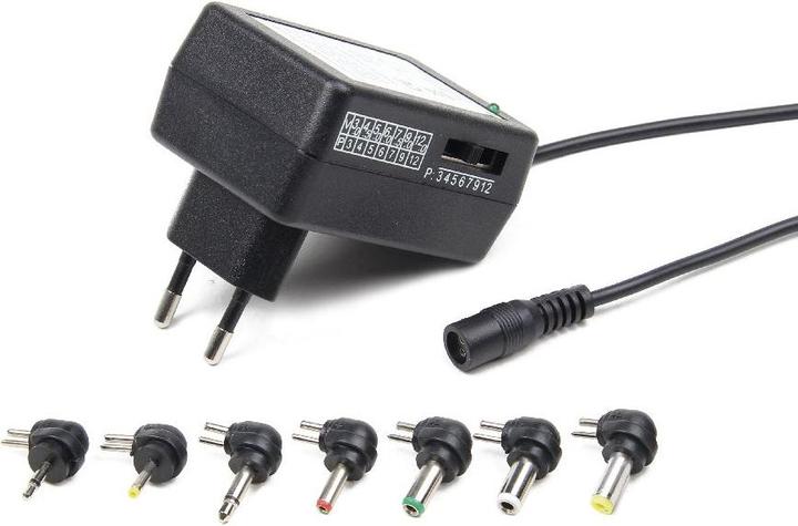 Productafbeelding Gembird EnerGenie EG-MC-009 Indoor 24W Zwarte Voeding & Spanningsomvormer