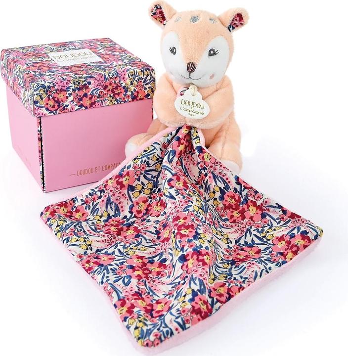 Actual product image Doudou et Compagnie Fawn with cuddle cloth 12cm