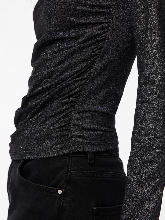 Immagine prodotto Pieces Pcmonica Ls Glitter Ruching Top Noos (M)